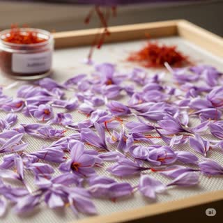 چگونه گلبرگ زعفران را خشک کنیم؟