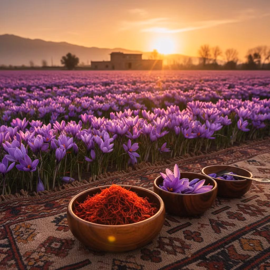 هر هزار متر چقدر زعفران می‌دهد؟