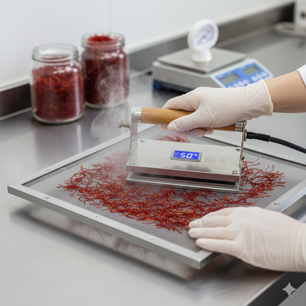 چگونه زعفران اتویی خشک کنیم؟